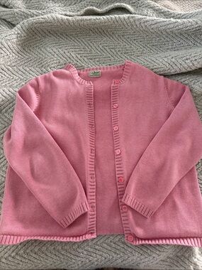 Vintage Pink L.L. Bean Knit Cardigan